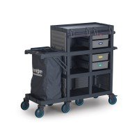 Fantom Professional PROCART 434 Housekeeping 4 Katlı Kapaklı Lüks Kat Arabası